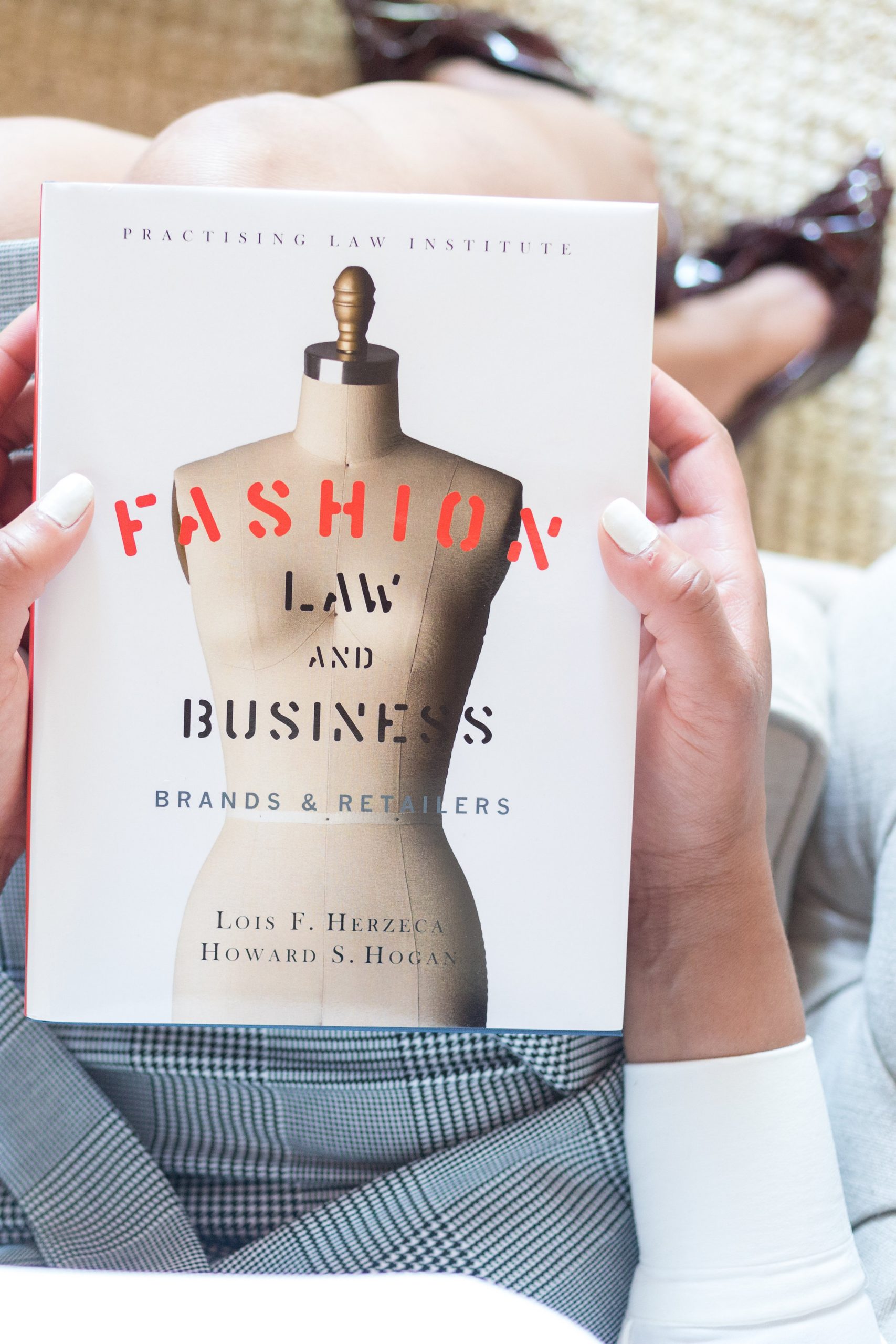 A book about fashion law business and legal services